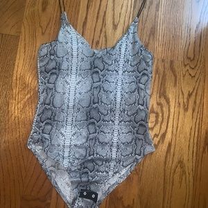 snakeskin body suit